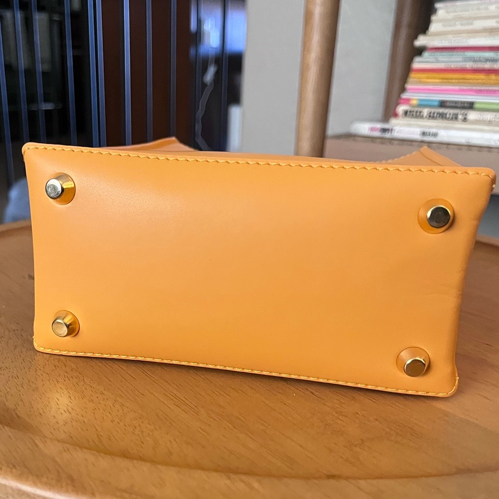 N21 Yellow Leather Mini Shopper - Picture 4 of 8